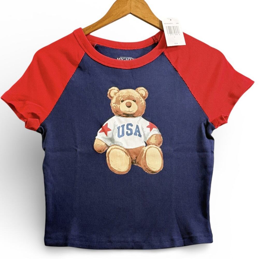 Shirt for Girl Red and Blue multicolor mighty fine SZ/ L
